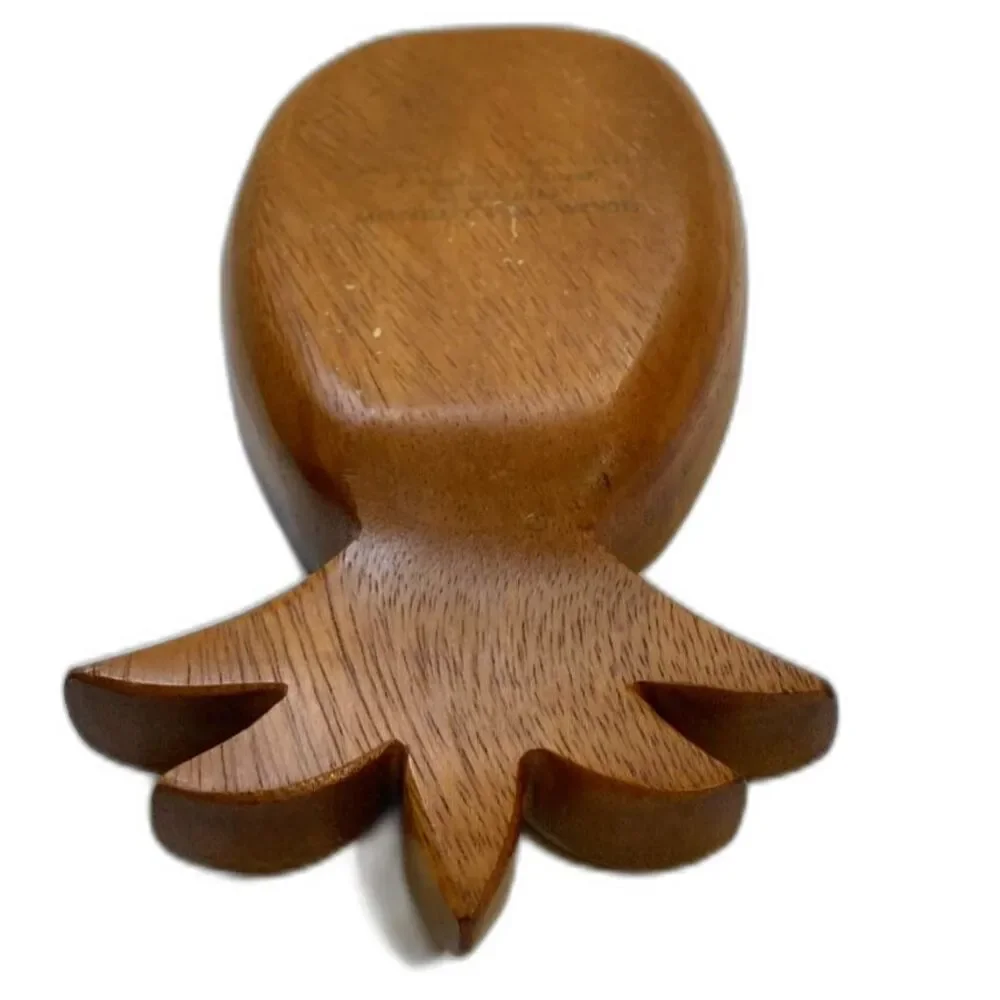 Monkey Pod Tray Pineapple Honolulu Waikiki Hawaii Bowl 9.25 x 4 inches